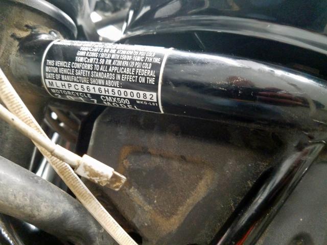 MLHPC5616H5000082 - 2017 HONDA CMX500  photo 20