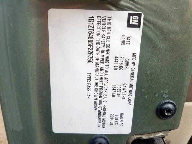 1G1ZT64805F226750 - 2005 CHEVROLET MALIBU MAXX LS  photo 10