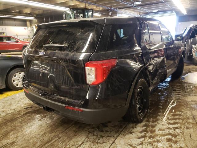 1FM5K8AB6MGC45828 - 2021 FORD EXPLORER POLICE INTERCEPTOR BLACK photo 4