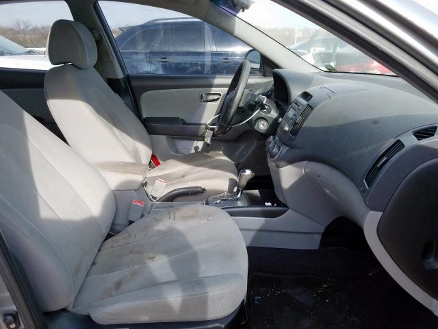 KMHDU4AD9AU021787 - 2010 HYUNDAI ELANTRA BLUE  photo 5