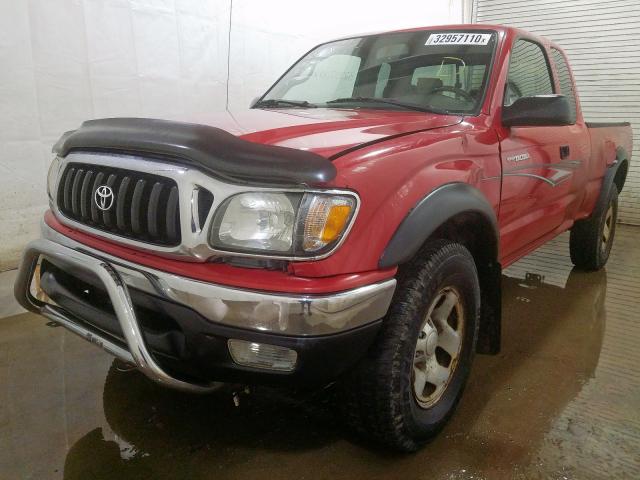 5TEWM72N14Z327254 - 2004 TOYOTA TACOMA XTRACAB  photo 2