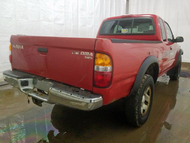 5TEWM72N14Z327254 - 2004 TOYOTA TACOMA XTRACAB  photo 4