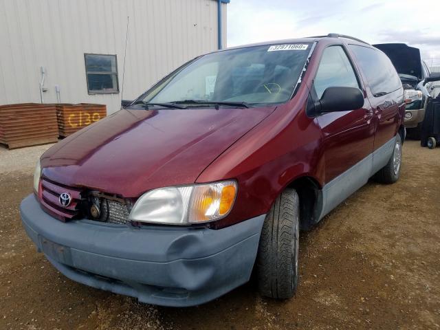 4T3ZF13C12U456198 - 2002 TOYOTA SIENNA LE  photo 2