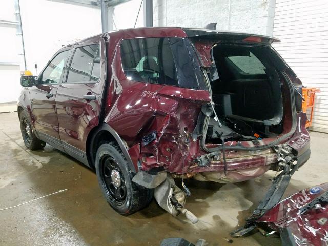 1FM5K8AR8JGB60546 - 2018 FORD EXPLORER POLICE INTERCEPTOR  photo 3