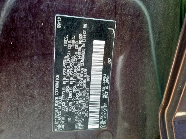 JTLZE4FE6CJ026141 - 2012 TOYOTA SCION XB  Foto 10