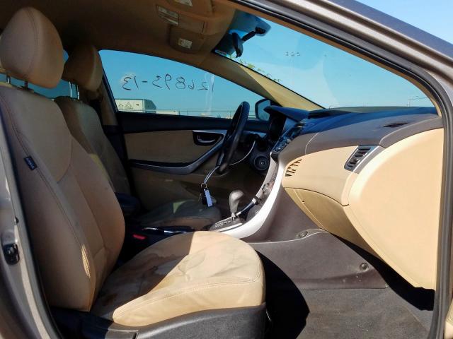 5NPDH4AE1DH337037 - 2013 HYUNDAI ELANTRA GLS  photo 5