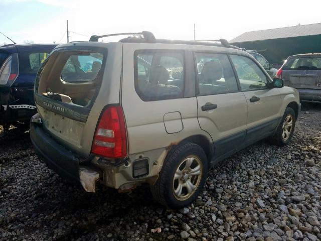 JF1SG63665H750959 - 2005 SUBARU FORESTER 2.5X  photo 4