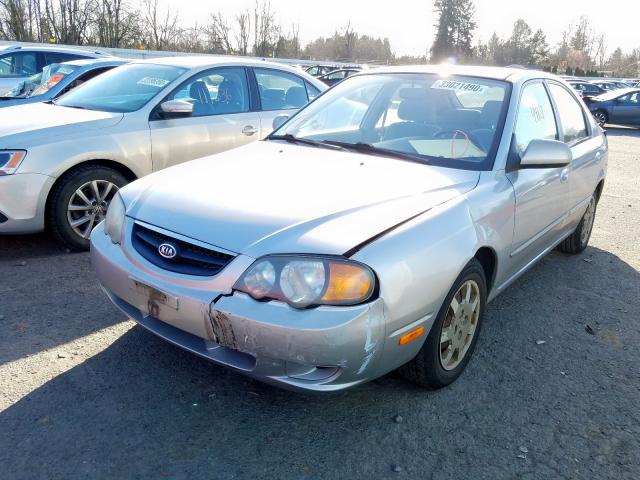 KNAFB161545134244 - 2004 KIA SPECTRA GS  photo 2