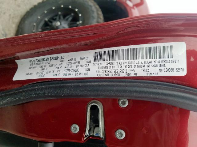 3C6TR5DT8EG179211 - 2014 RAM 2500 SLT  照片 10