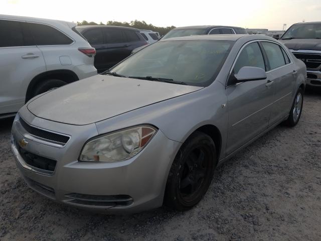 1G1ZH57B98F240573 - 2008 CHEVROLET MALIBU 1LT SILVER photo 2