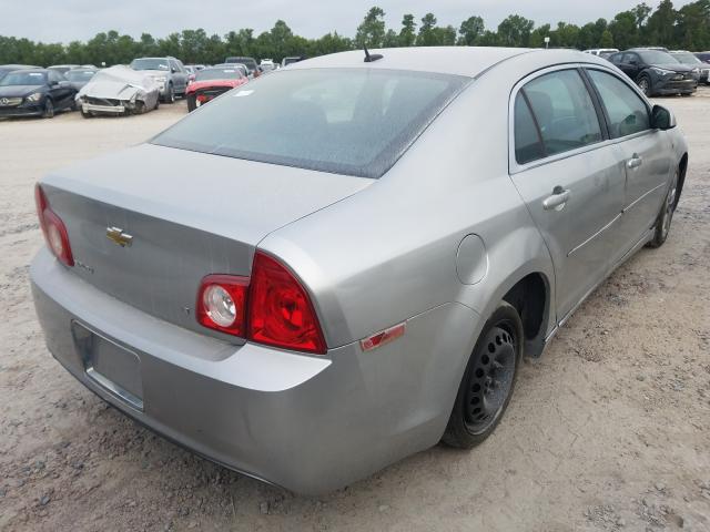 1G1ZH57B98F240573 - 2008 CHEVROLET MALIBU 1LT SILVER photo 4
