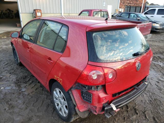 WVWDR71K77W252416 - 2007 VOLKSWAGEN RABBIT RED photo 3