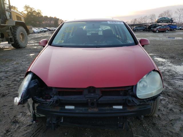 WVWDR71K77W252416 - 2007 VOLKSWAGEN RABBIT RED photo 9