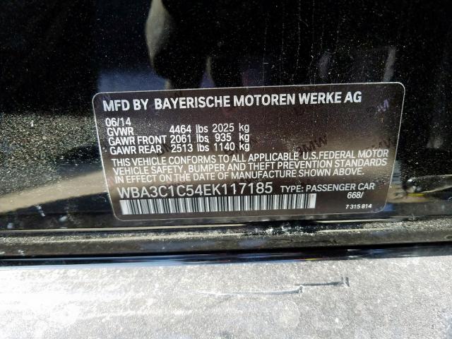 WBA3C1C54EK117185 - 2014 BMW 328 I SULEV  photo 10