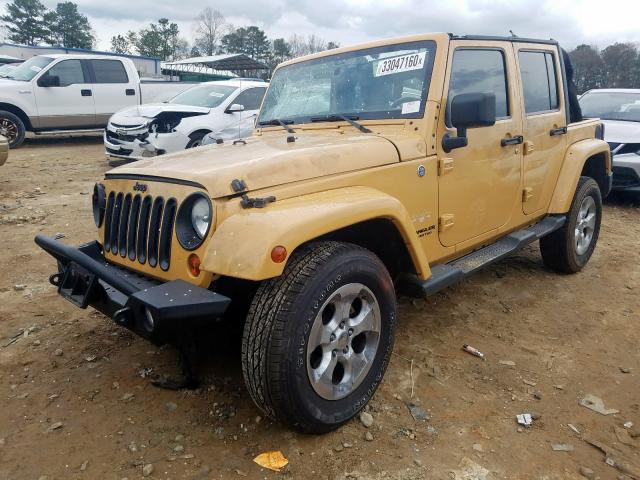 1C4HJWEG7DL625931 - 2013 JEEP WRANGLER UNLIMITED SAHARA  photo 2