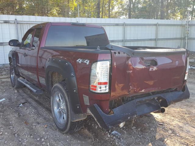 1GTEK19J49Z211356 - 2009 GMC SIERRA K1500 RED photo 3