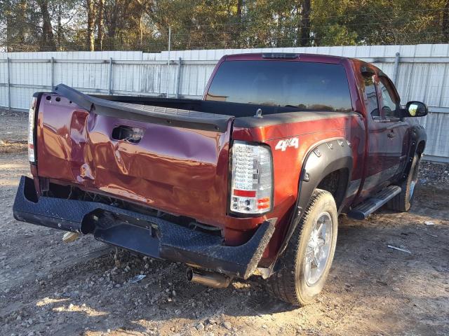 1GTEK19J49Z211356 - 2009 GMC SIERRA K1500 RED photo 4