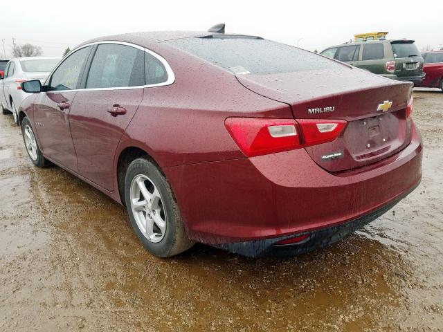 1G1ZB5ST5GF203892 - 2016 CHEVROLET MALIBU LS  photo 3