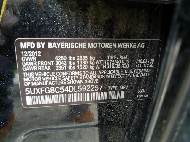 5UXFG8C54DL592257 - 2013 BMW X6 XDRIVE50I  photo 10