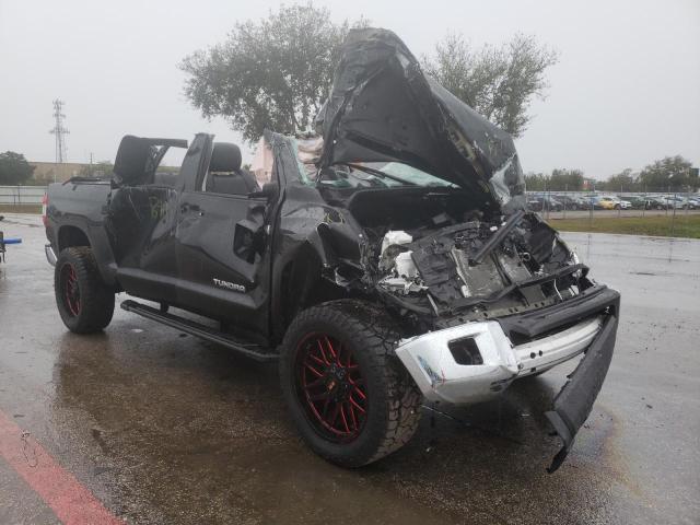 5TFRY5F17LX271310 - 2020 TOYOTA TUNDRA DOUBLE CAB SR/SR5 BLUE photo 1