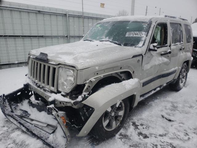 1J8GN28KX8W267245 - 2008 JEEP LIBERTY SPORT BEIGE photo 2