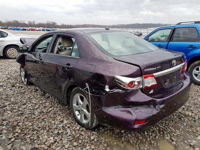 2T1BU4EE0DC071655 - 2013 TOYOTA COROLLA BASE  photo 3