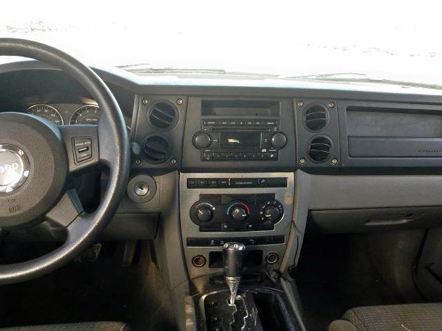 1J8HG48N06C202939 - 2006 JEEP COMMANDER  ფოტო 9