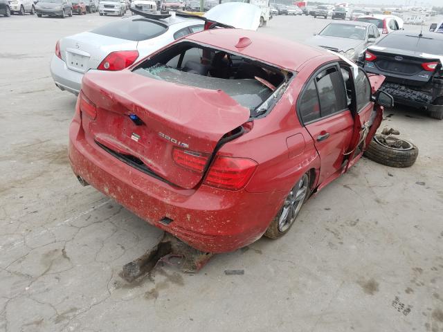 WBA3B1C59DF462528 - 2013 BMW 320 I RED photo 4