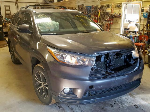 5TDJKRFH4GS317156 - 2016 TOYOTA HIGHLANDER XLE  photo 1