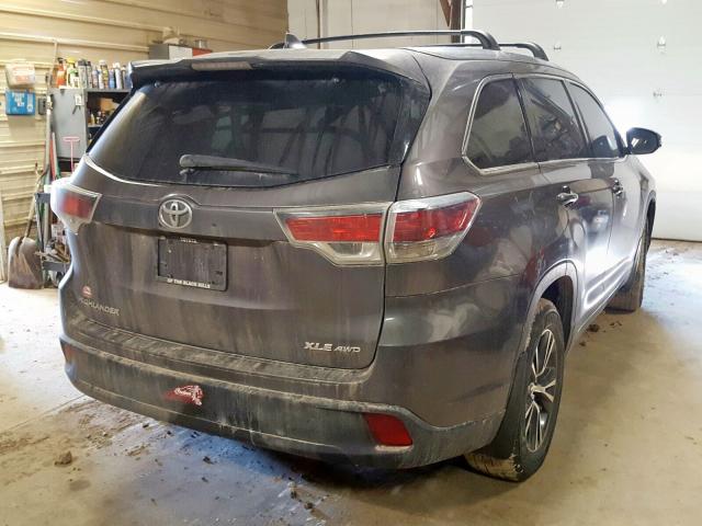 5TDJKRFH4GS317156 - 2016 TOYOTA HIGHLANDER XLE  photo 4