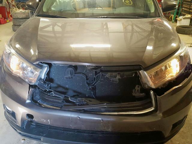 5TDJKRFH4GS317156 - 2016 TOYOTA HIGHLANDER XLE  photo 7