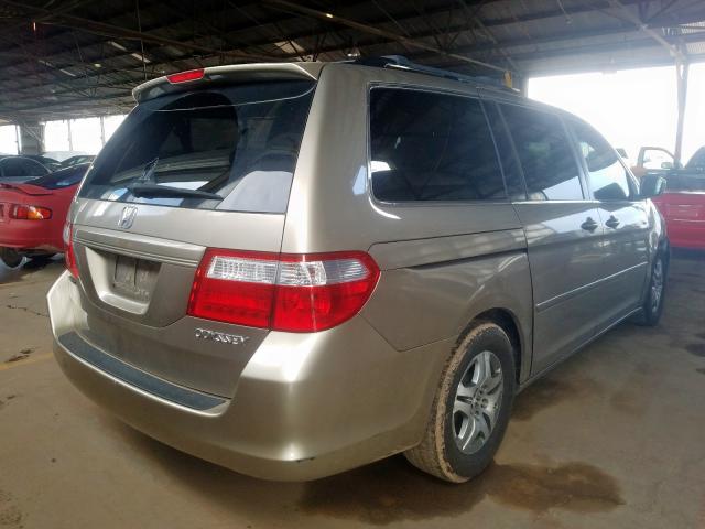 5FNRL38715B129584 - 2005 HONDA ODYSSEY EXL  photo 4