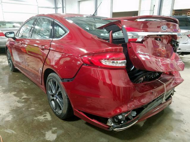 3FA6P0H97JR158691 - 2018 FORD FUSION SE  photo 3