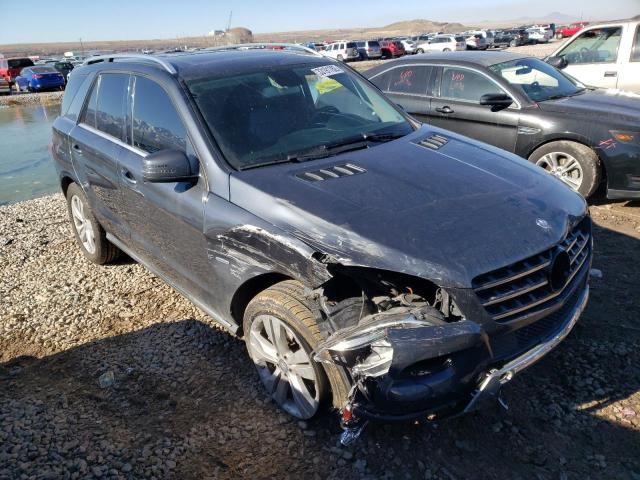4JGDA5HB2CA028166 - 2012 MERCEDES-BENZ ML 350 4MATIC GRAY photo 1