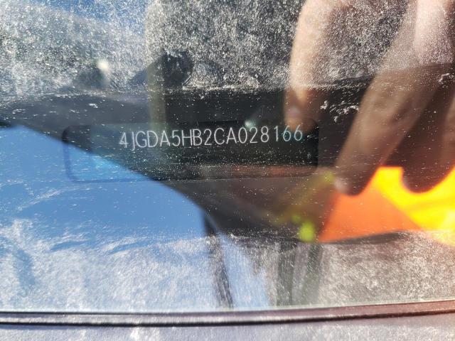 4JGDA5HB2CA028166 - 2012 MERCEDES-BENZ ML 350 4MATIC GRAY photo 10