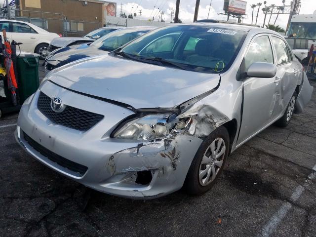 1NXBU40E19Z157201 - 2009 TOYOTA COROLLA BASE  photo 2