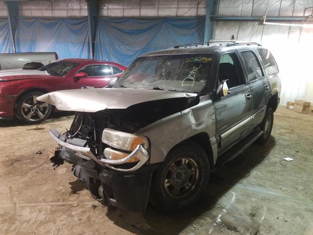 1GKEK13T41J265760 - 2001 GMC YUKON GRAY photo 2