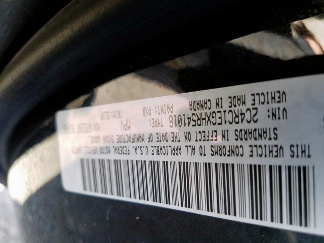 2C4RC1EGXHR541018 - 2017 CHRYSLER PACIFICA TOURING L PLUS  photo 10