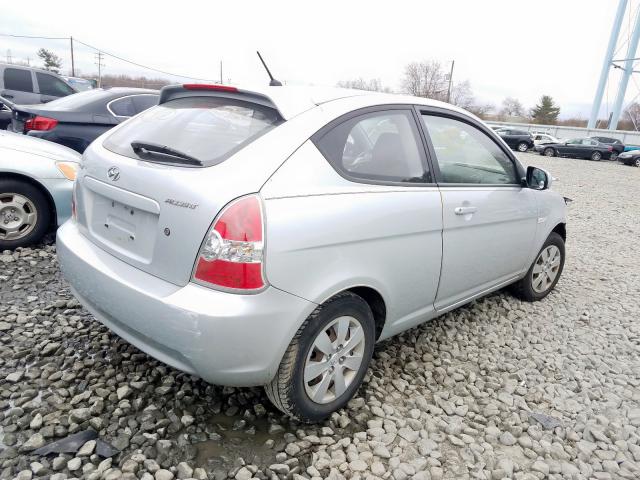 KMHCM3AC9AU184422 - 2010 HYUNDAI ACCENT BLUE  photo 4