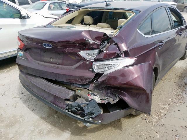 3FA6P0H73DR385167 - 2013 FORD FUSION SE  photo 9