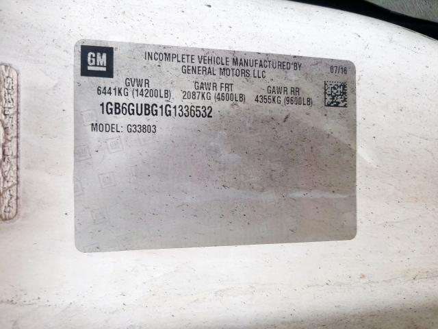 1GB6GUBG1G1336532 - 2016 CHEVROLET EXPRESS G4500  photo 10