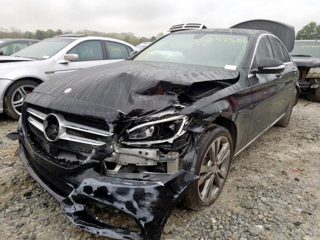 55SWF4KBXFU093312 - 2015 MERCEDES-BENZ C 300 4MATIC  photo 2