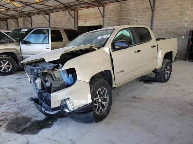 1GTG6FEN3M1146588 - 2021 GMC CANYON AT4 TAN photo 2