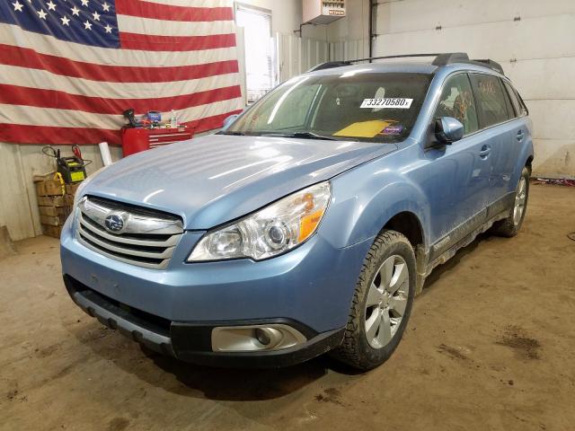 4S4BRCGC2C3270619 - 2012 SUBARU OUTBACK 2.5I PREMIUM  photo 2