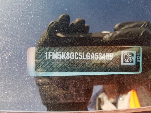 1FM5K8GC5LGA53489 - 2020 FORD EXPLORER ST  photo 10