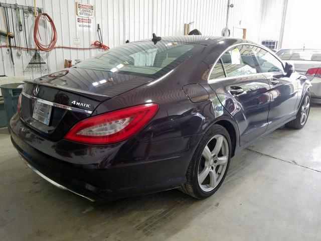 WDDLJ9BBXCA025554 - 2012 MERCEDES-BENZ CLS 550 4MATIC  photo 4