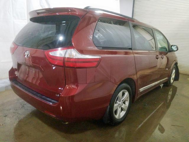 5TDKZ3DC3HS883296 - 2017 TOYOTA SIENNA LE  photo 4