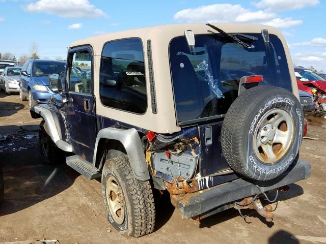 1J4FA39S02P725714 - 2002 JEEP WRANGLER / TJ X  photo 3