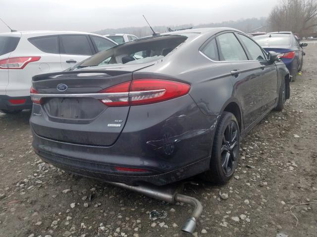 3FA6P0HD2JR213813 - 2018 FORD FUSION SE  photo 4