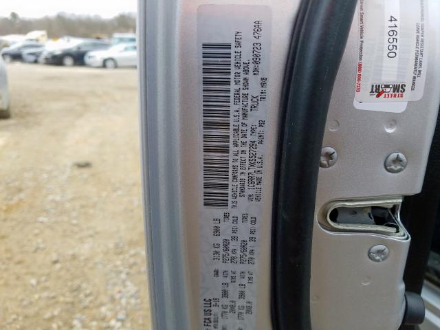 1C6RR7LTXKS527294 - 2019 RAM 1500 CLASSIC SLT  foto 10